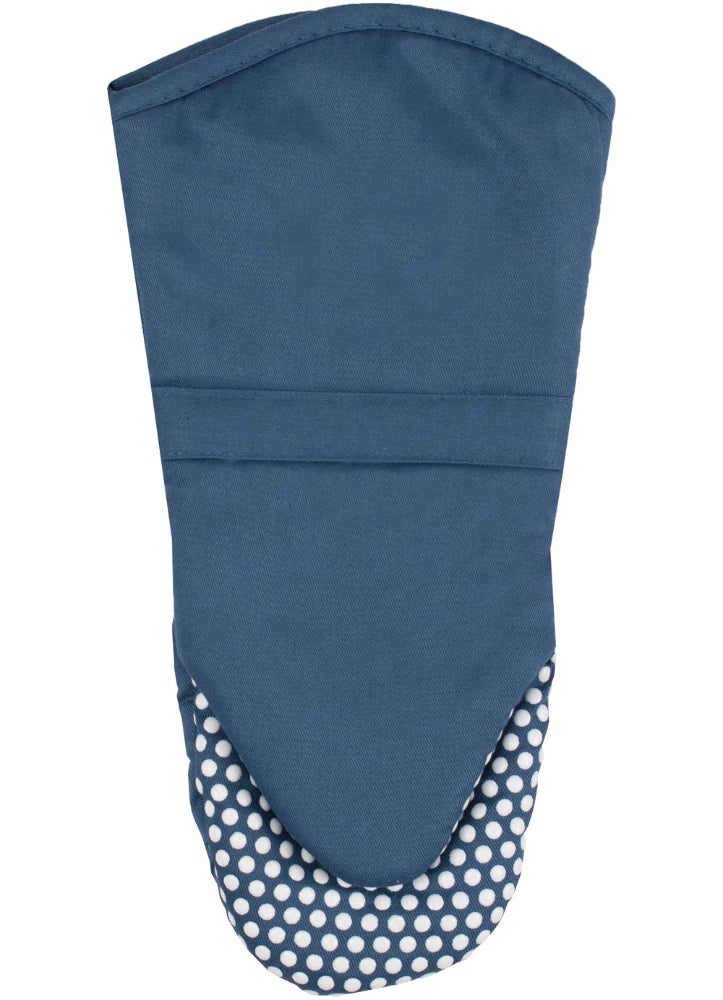 Oven Mitt With Silicone Dots Federal Blue 13"