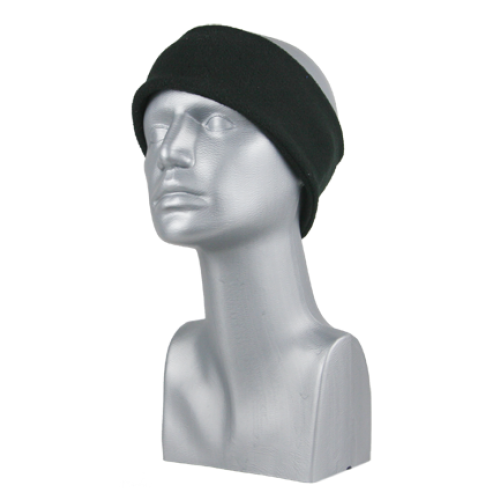 MICROFLEECE DOUBLE-LAYER HEADBAND BLACK