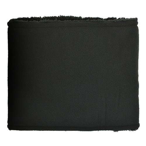 MICROFLEECE NECK GAITER - PLUSH LINING - BLACK ONLY