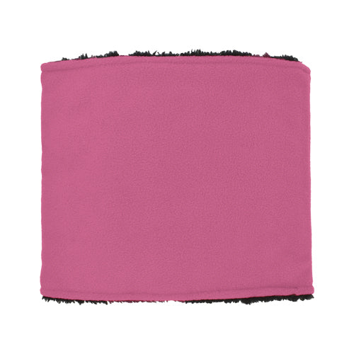LADIES SUPER-SOFT MICROFLEECE NECK GAITER - PLUSH LINING PINK