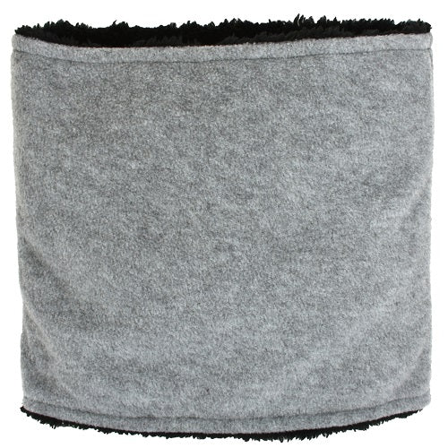 LADIES SUPER-SOFT MICROFLEECE NECK GAITER - PLUSH LINING GREY