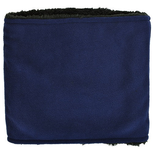 LADIES SUPER-SOFT MICROFLEECE NECK GAITER - PLUSH LINING NAVY