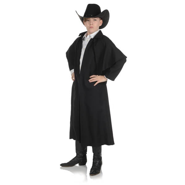 Wild West Duster Coat Child Black
