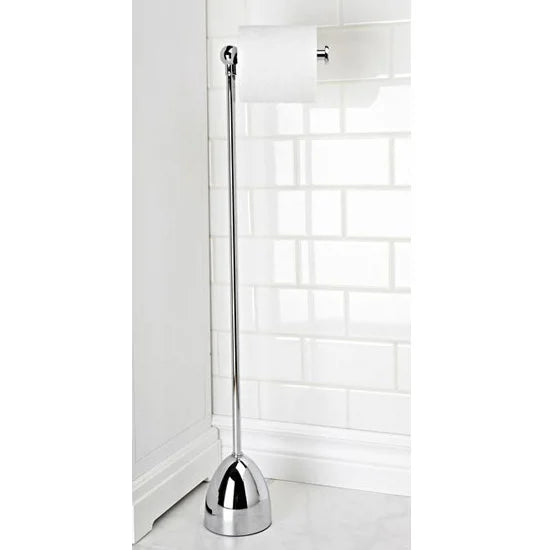 Stream Die-Cast Metal Toilet Paper Stand, Chrome