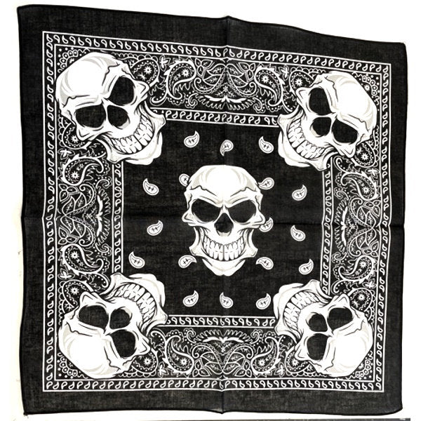 5 Big Skulls Bandana