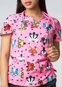 PINK ANIMAL HAT PRINTED SHIRTS
