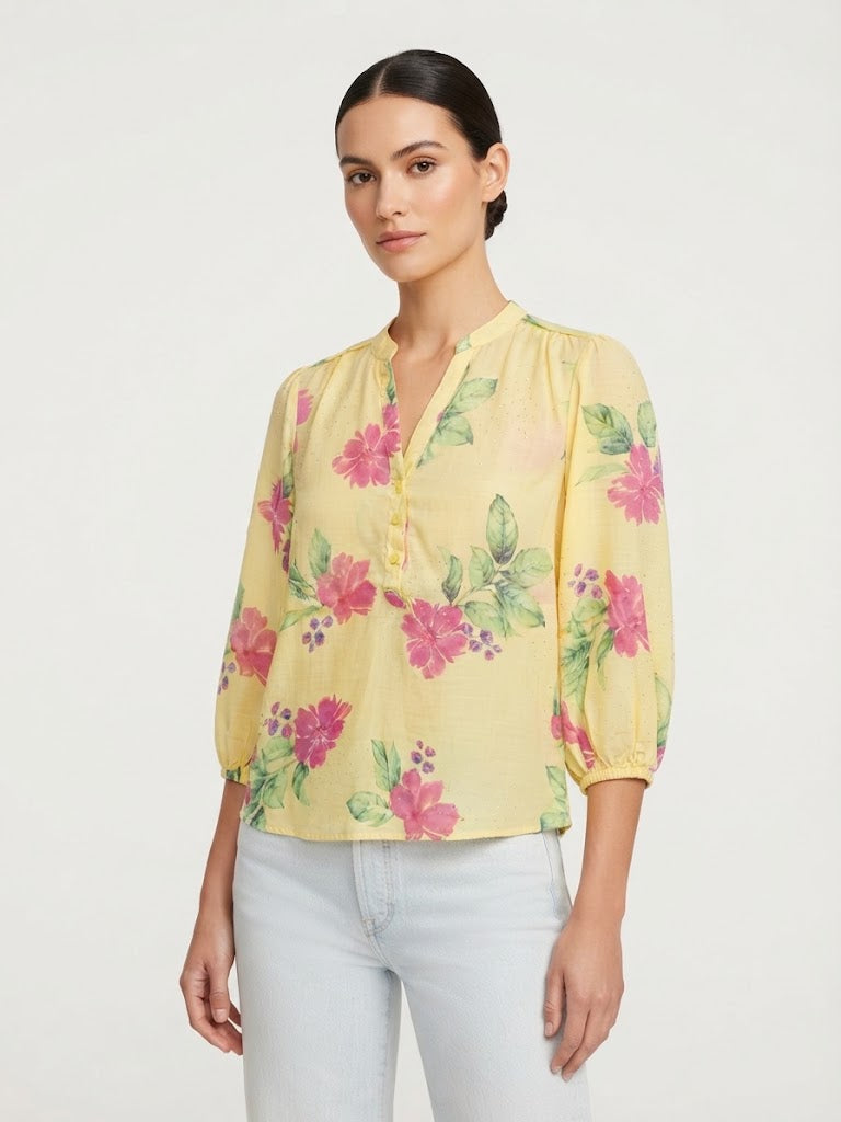 But y r w/rs 3/4 Sleeve Henley