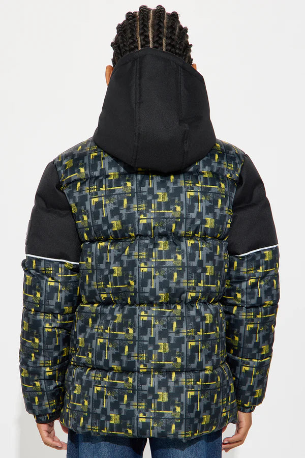 Chest Pocket Puffer Black