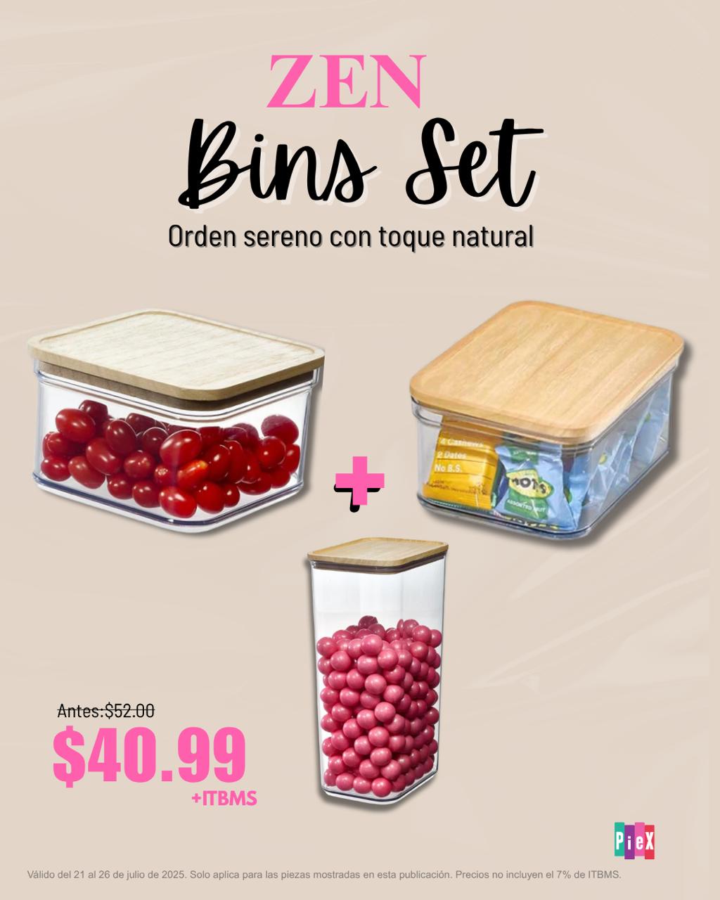 Zen Bins — Orden sereno con toque natural