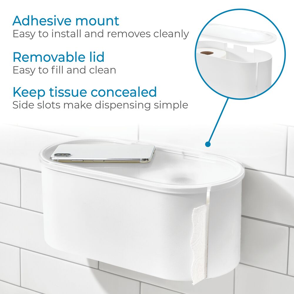 Self-Adhesive Discreet Storage Bin
