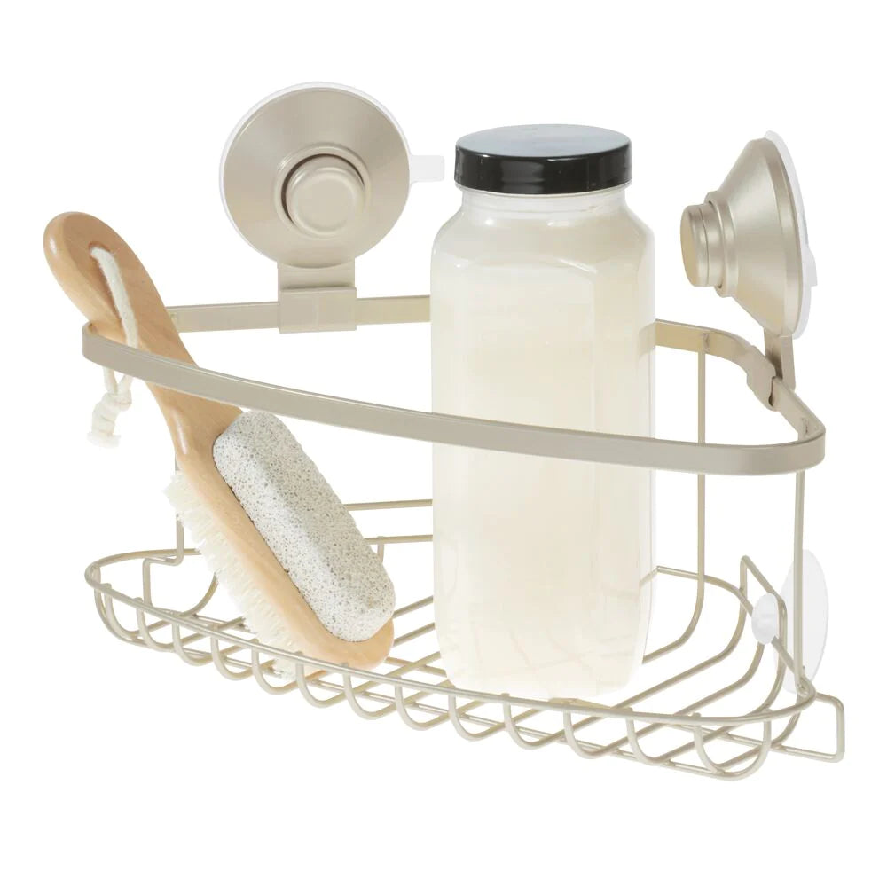 Everett Push Lock Suction Corner Basket Satin