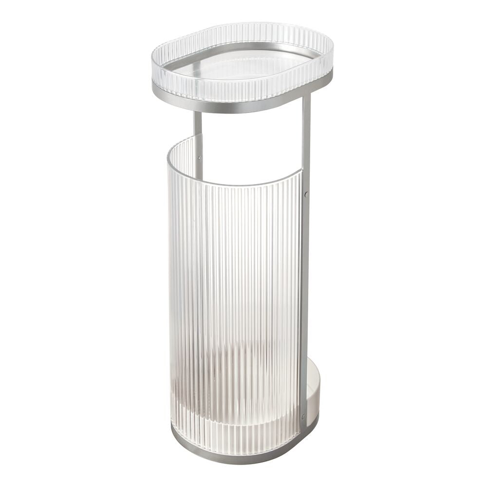 Fluted Toilet Tissue Holder with Shelf