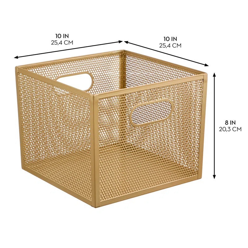 10 x 10 x 8 Bin Brass Steel