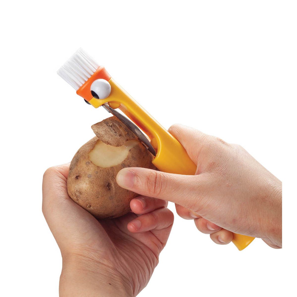 Peekaboo Peeler and Brush