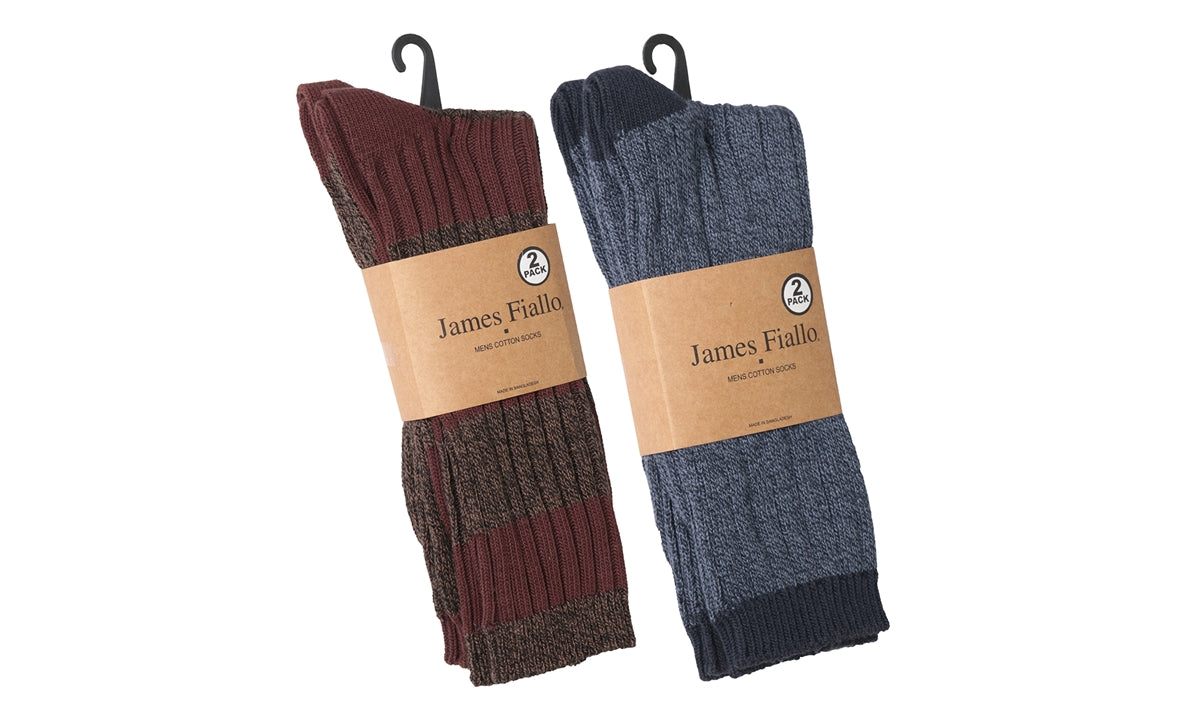 Men's Ribbed Dress Socks 2-Pairs