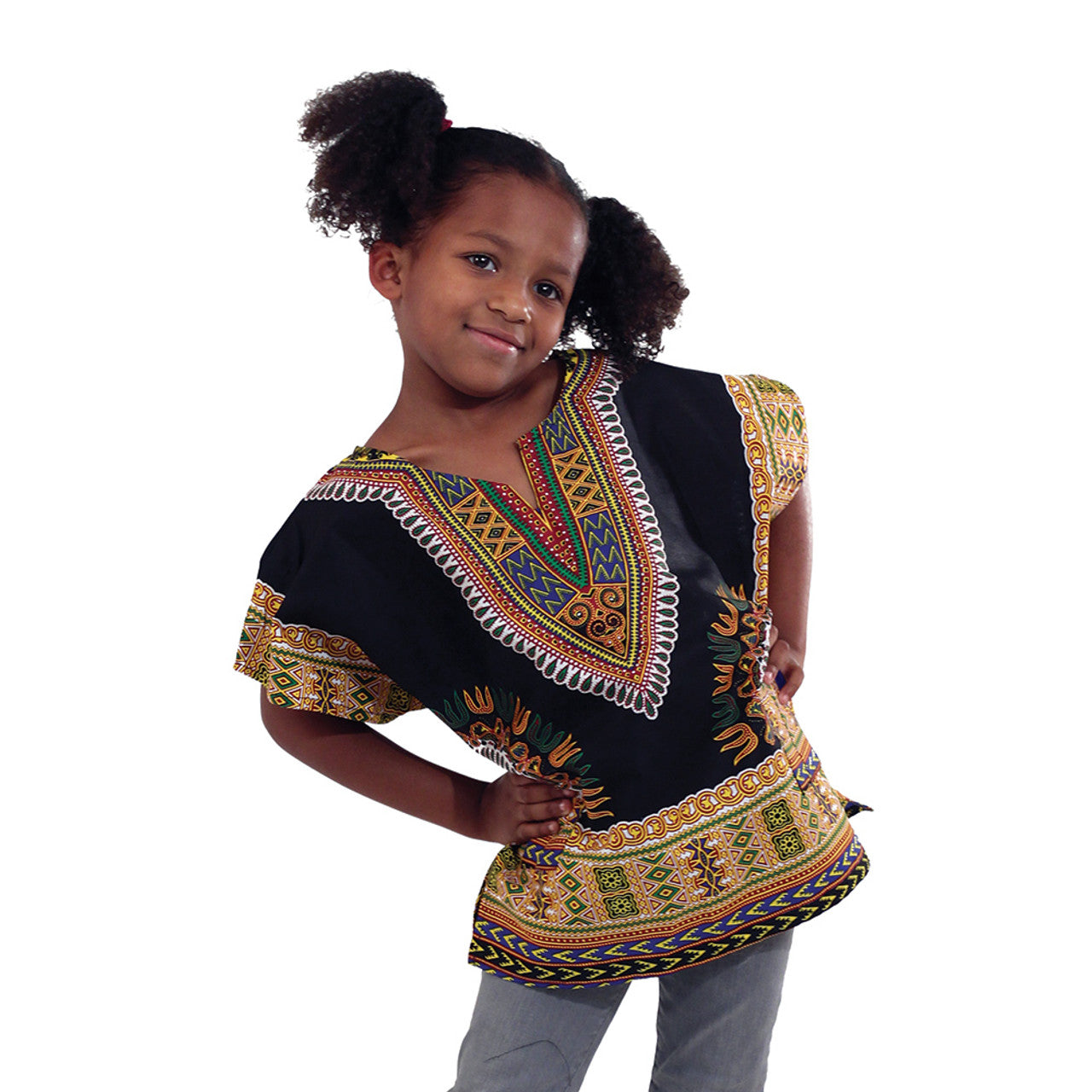 Children's Traditional Dashiki Black