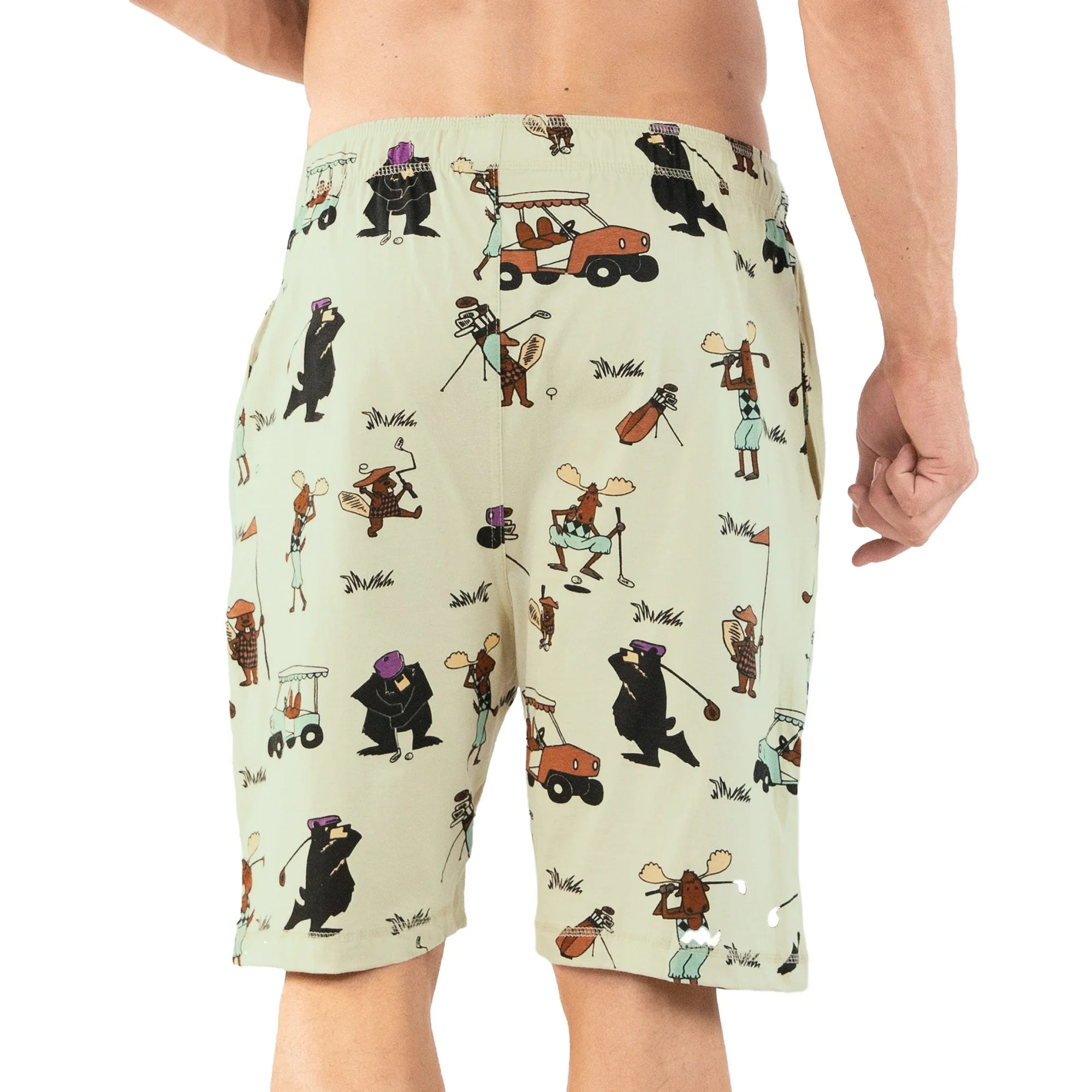 Golf Cream Men's PJ Shorts