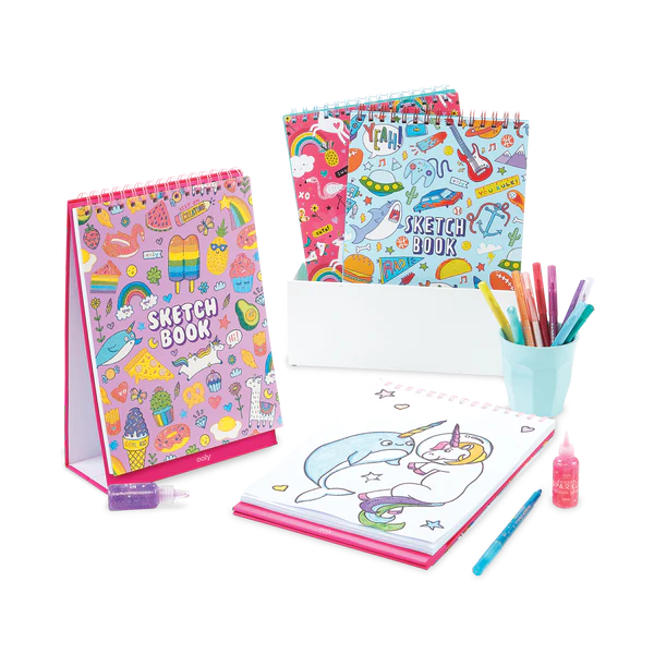 Sketch & Show Standing Sketchbook - Cute Doodle World
