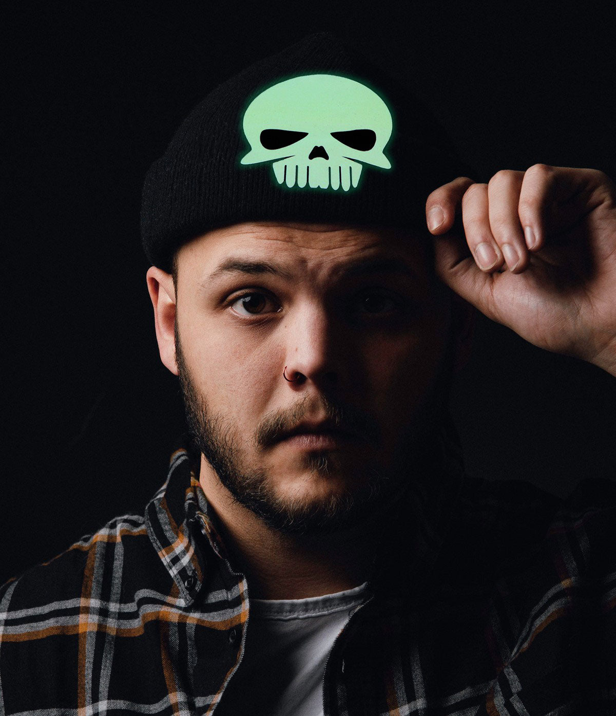 Funny Bones Ghoulish Glow in the Dark Hats