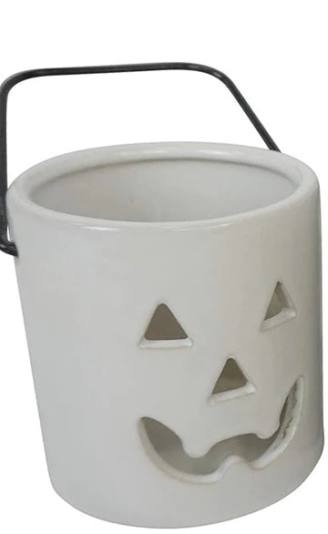3" CERAMIC JACK O LANTERNS CANDLE HOLDERS