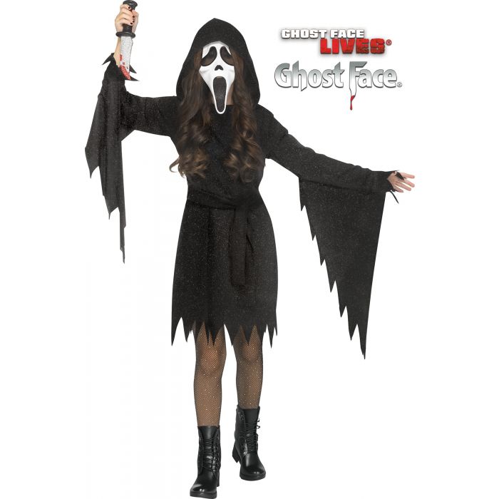 Glitter Bling Ghost Face® Black - Child