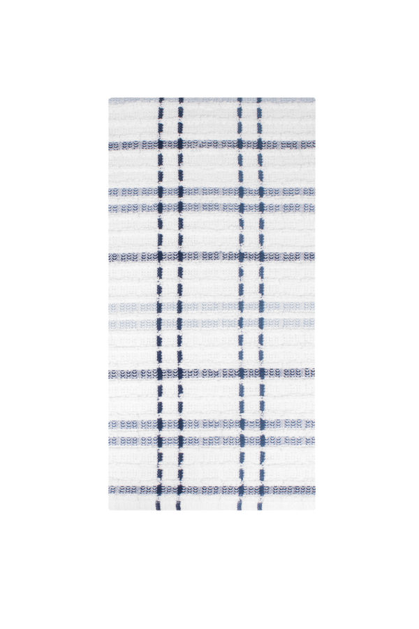 Check Kitchen Towel Federal Blue 18 x 28