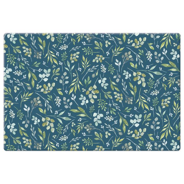 Teal Floral – Comfort Floor Mat