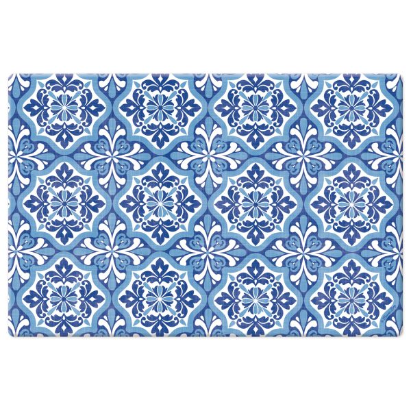 Kos Blue Medallion Comfort Floor Mat