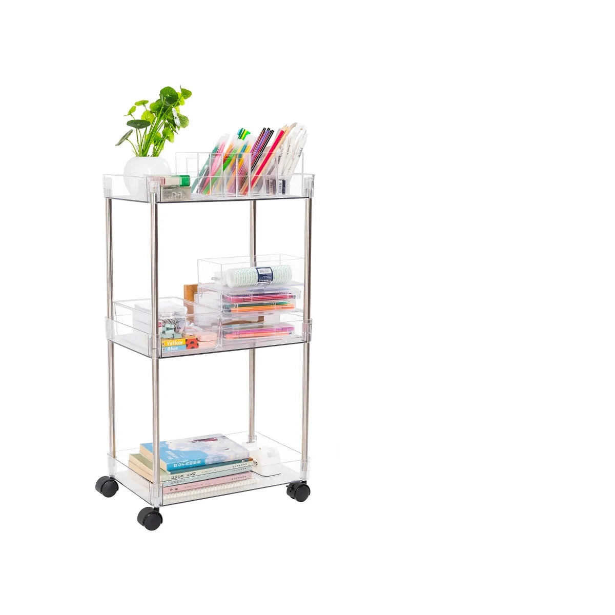 Acrylic 3 Tier Cart