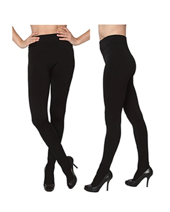 Heavy Seamless Brushed Footed Tights