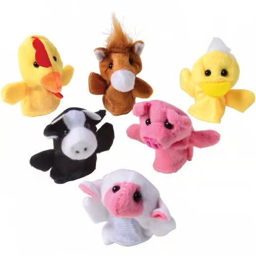 Farm animal finger puppets