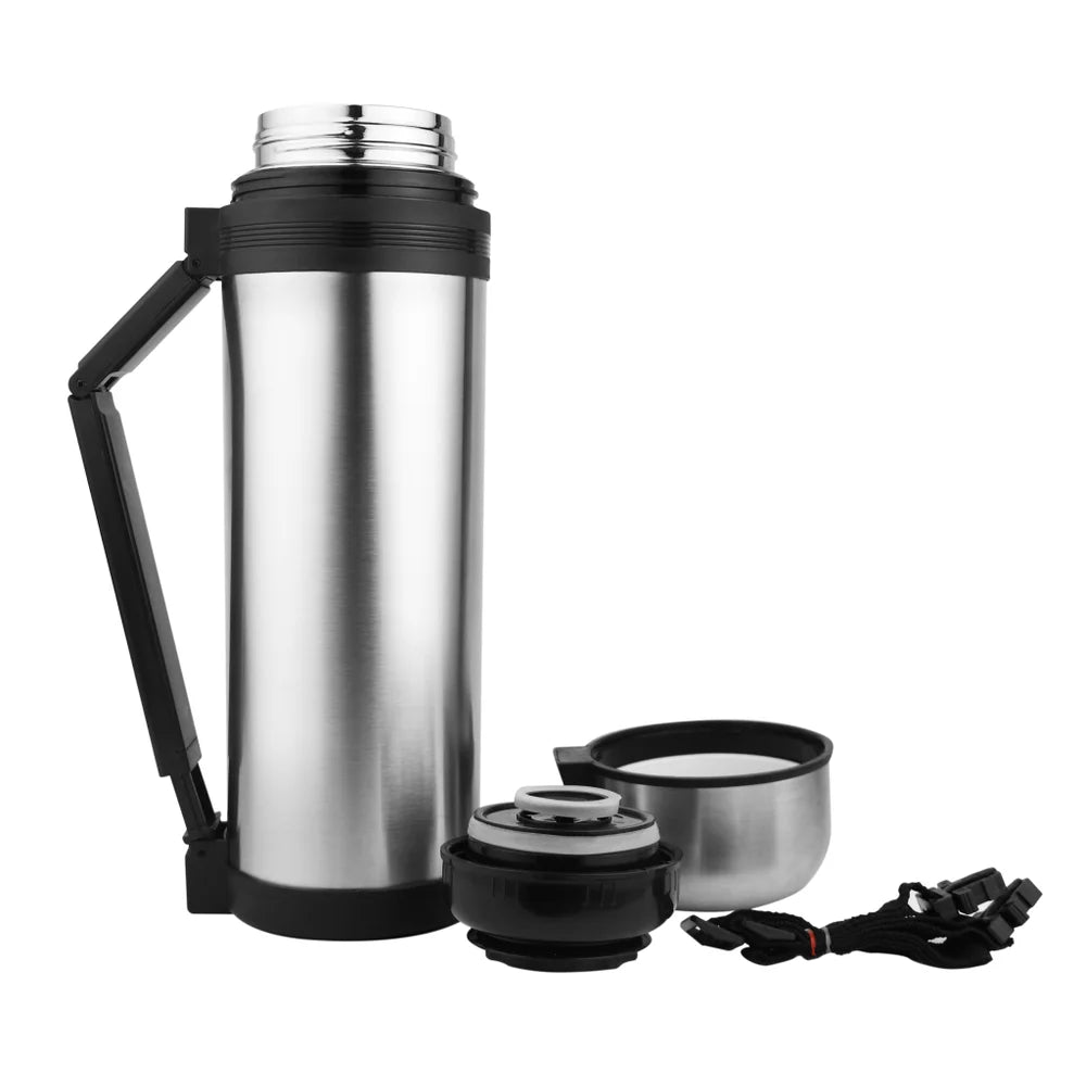 1.2Lt/40oz Double Wall S.S. Travel Pot with Handle