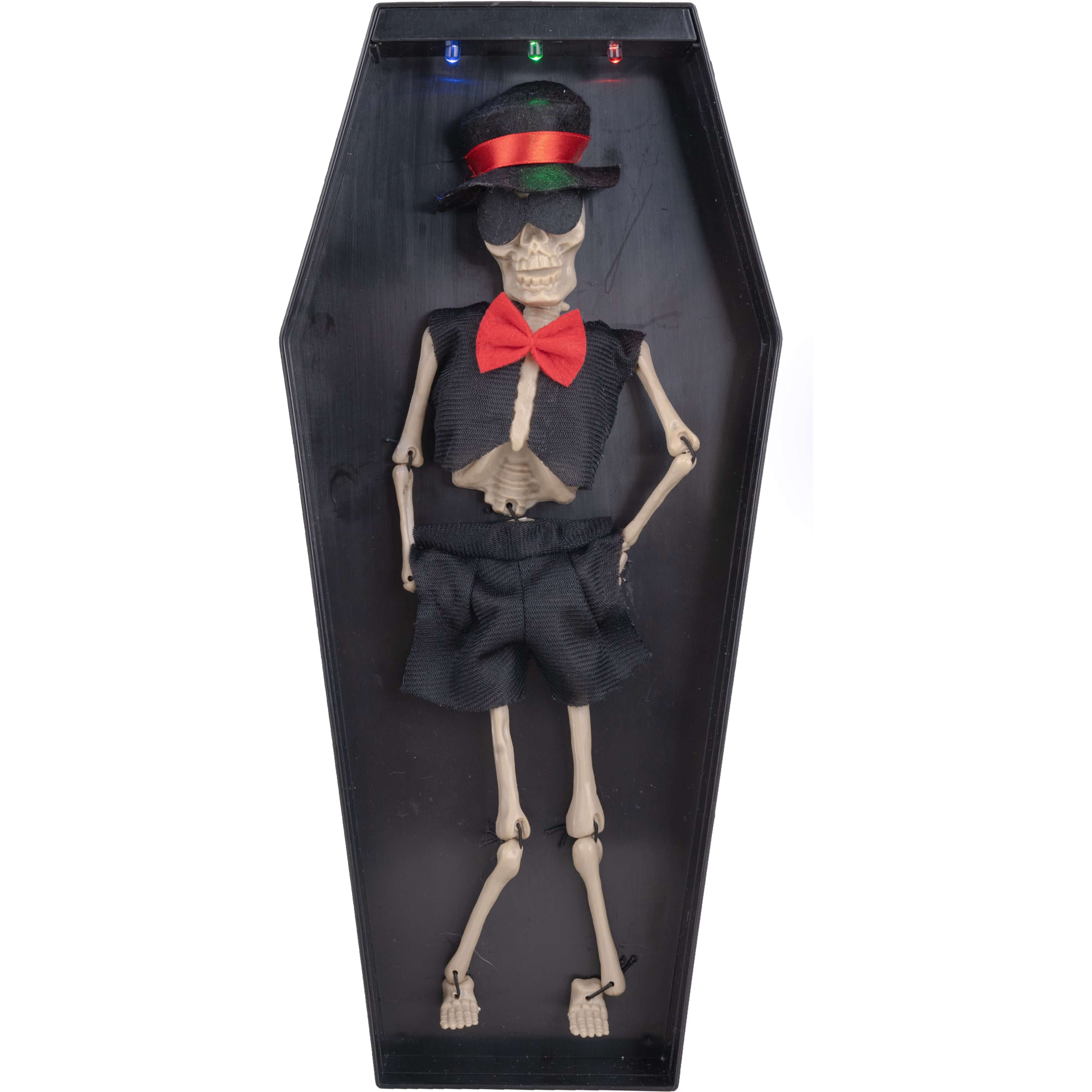 Dancing Skeleton in Coffin 13.4"