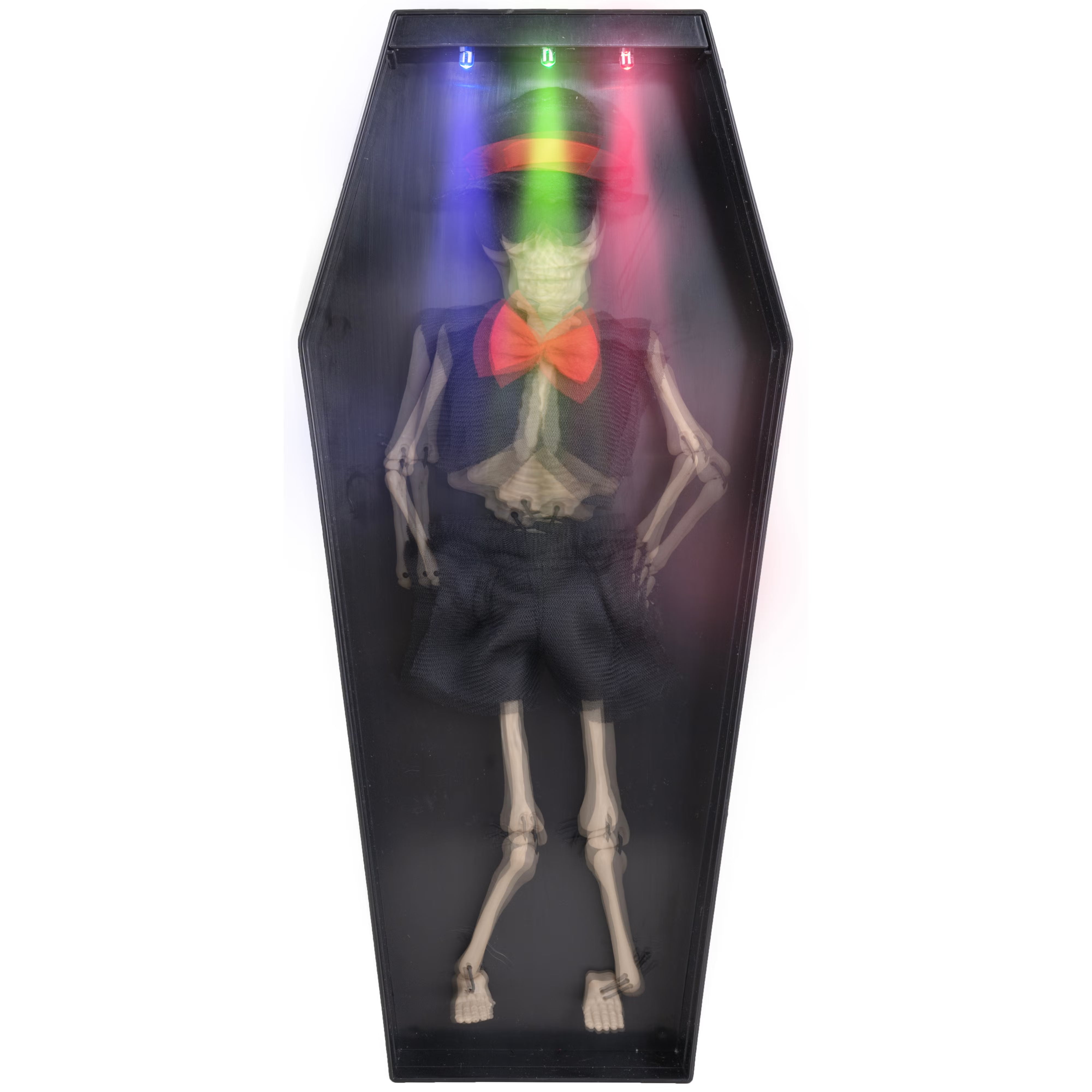 Dancing Skeleton in Coffin 13.4"