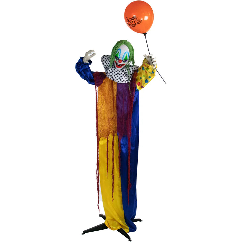 75in Standing Shaking Big Mouth Clown with Balloon