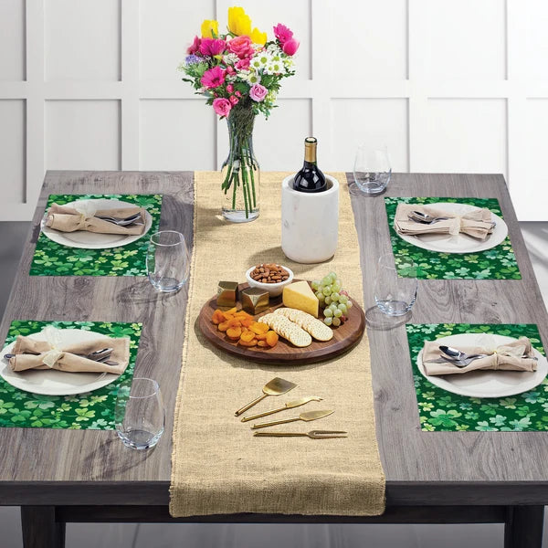 Azul/Gris – Salvamanteles de cuero PVC