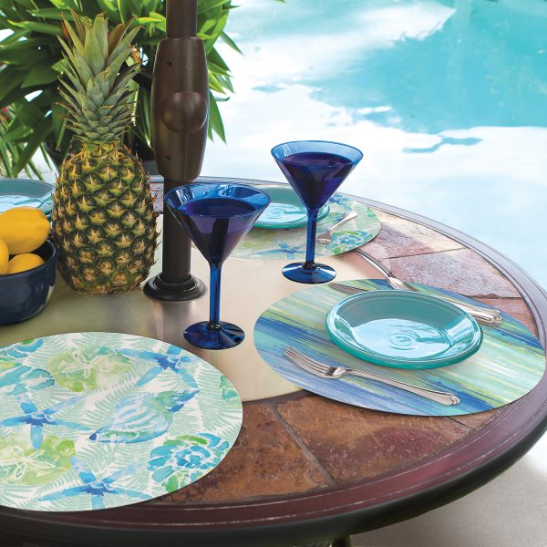 Isla Mona Round Reversible Placemat