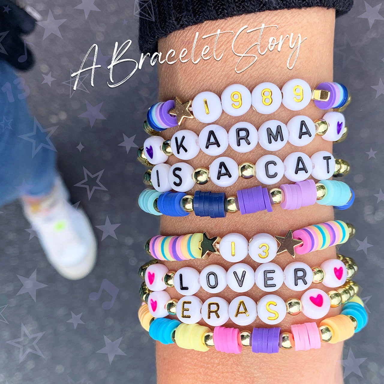 A Bracelet Story - In My Eras Era Set (4 bracelets per card)