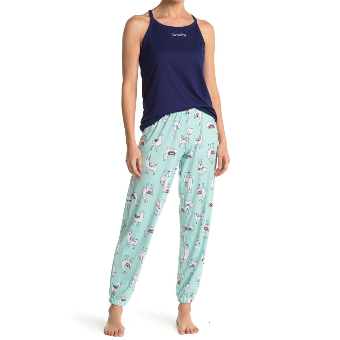 Printed Sleepover 2-Piece Pajama Set