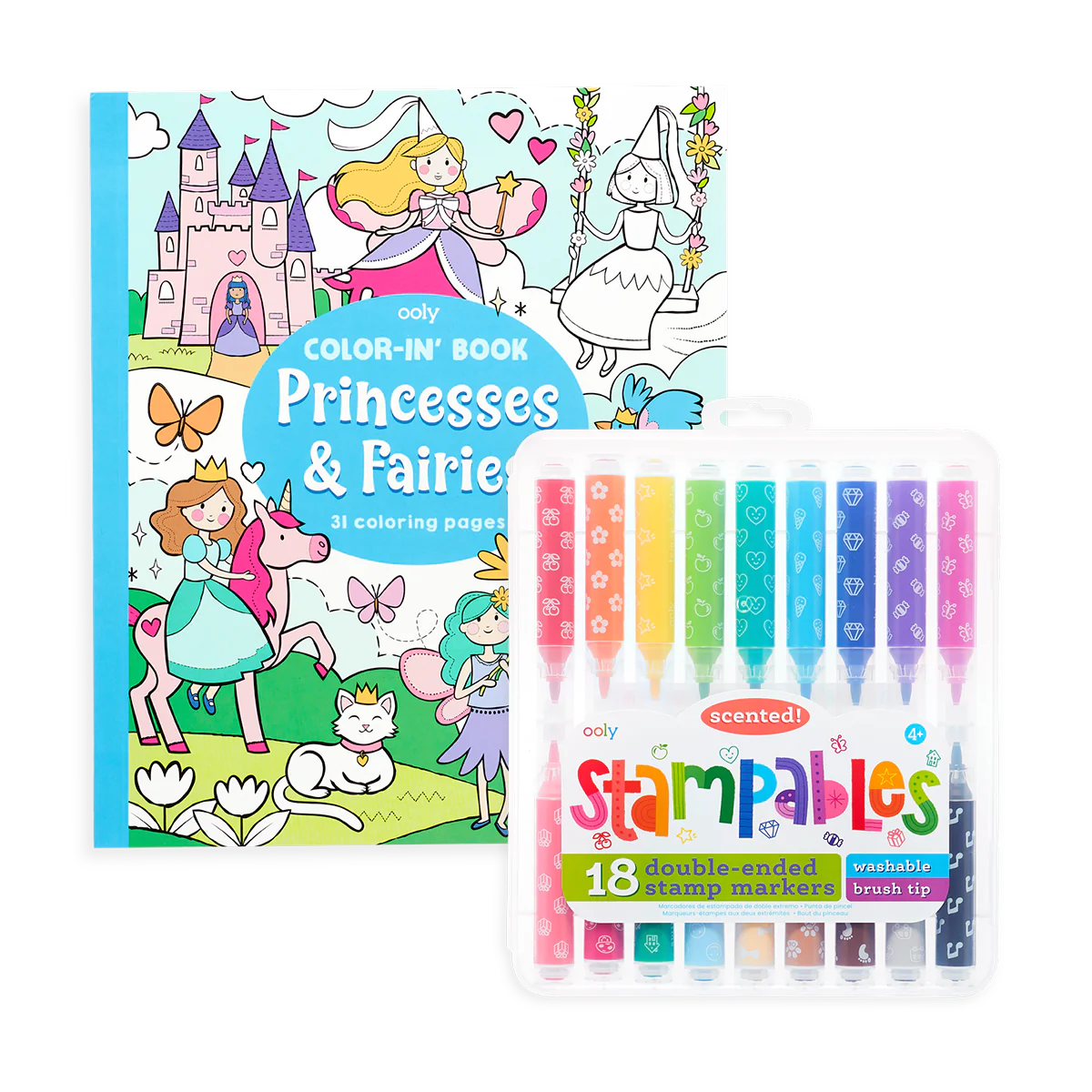 Princess & Fairies Stampable Coloring Giftables Pack