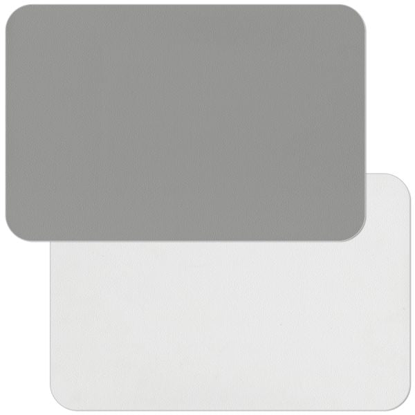 Grey/White – PVC Leather Placemat