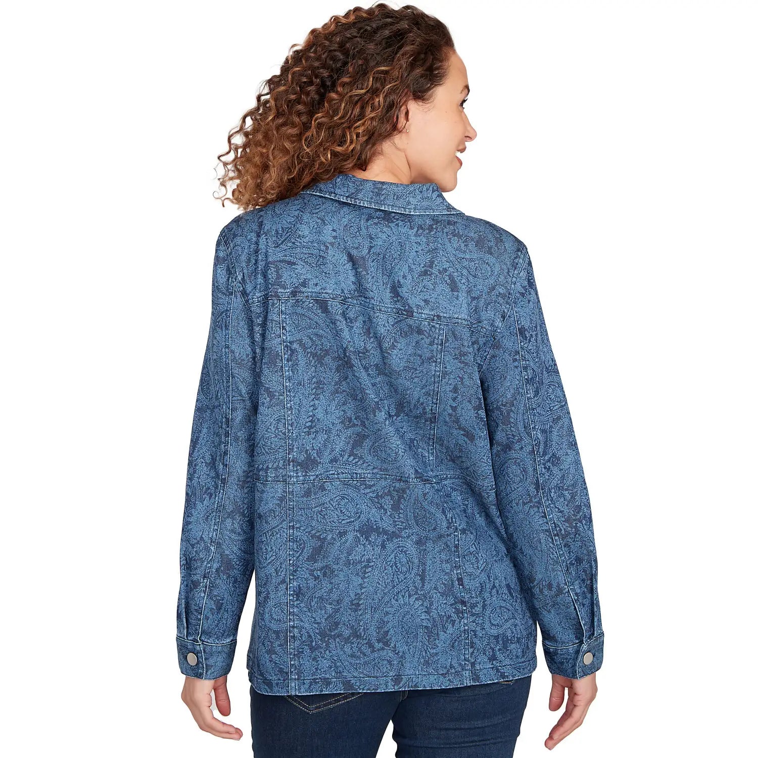 Paisley Stretch Denim Utility Jacket - Ruby Rd