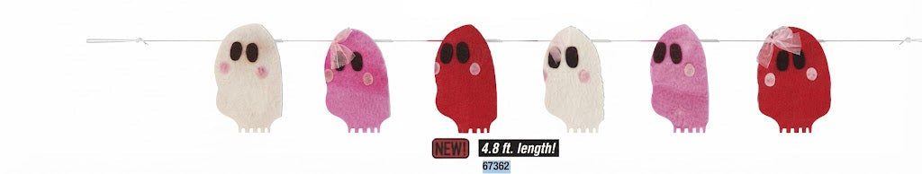 58in Banner - Multi Color Ghosts