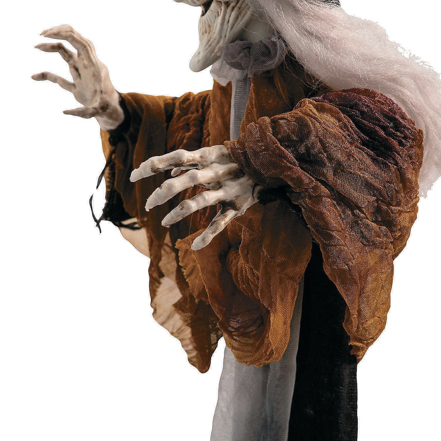 27 1/2" Hanging Smiling Witch with Gray Hair