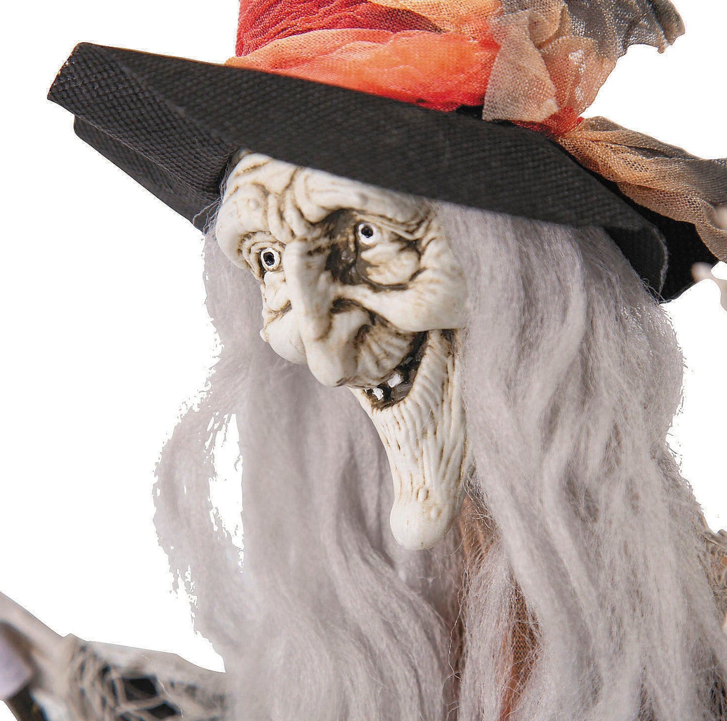 2FT Hanging Witch with Hat & Broom