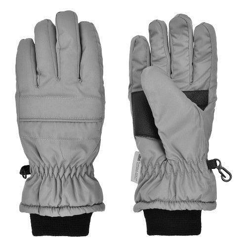 Boys 8-12 Taslon Ski Glove Thinsulate Grey