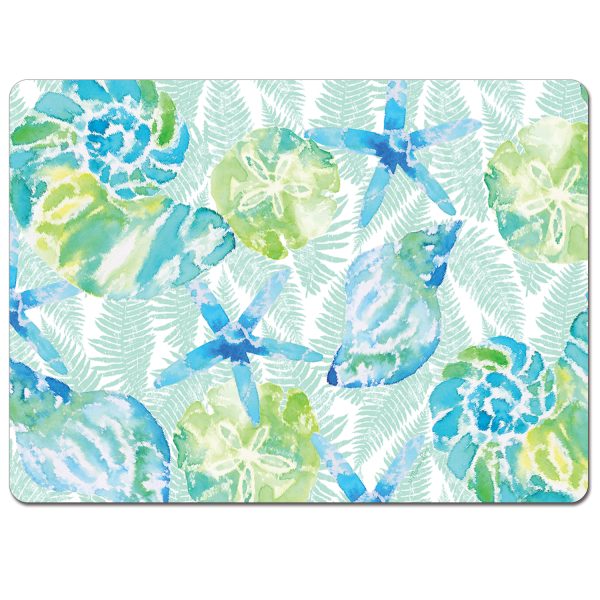 Isla Mona Coastal – Hardboard Cork-back Placemats-Set of 4