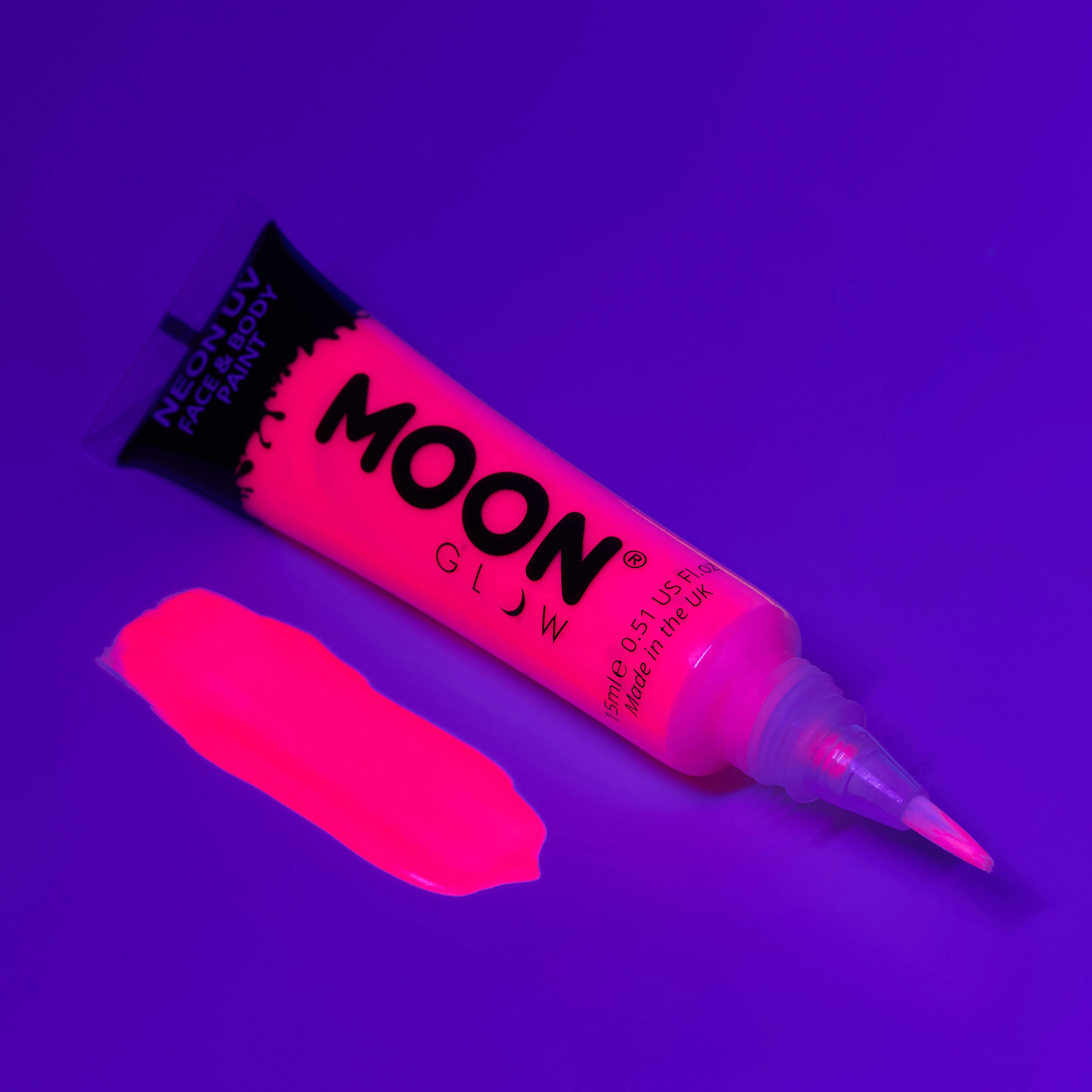 Intense – Neon UV Face & Body Paint Brush Pink