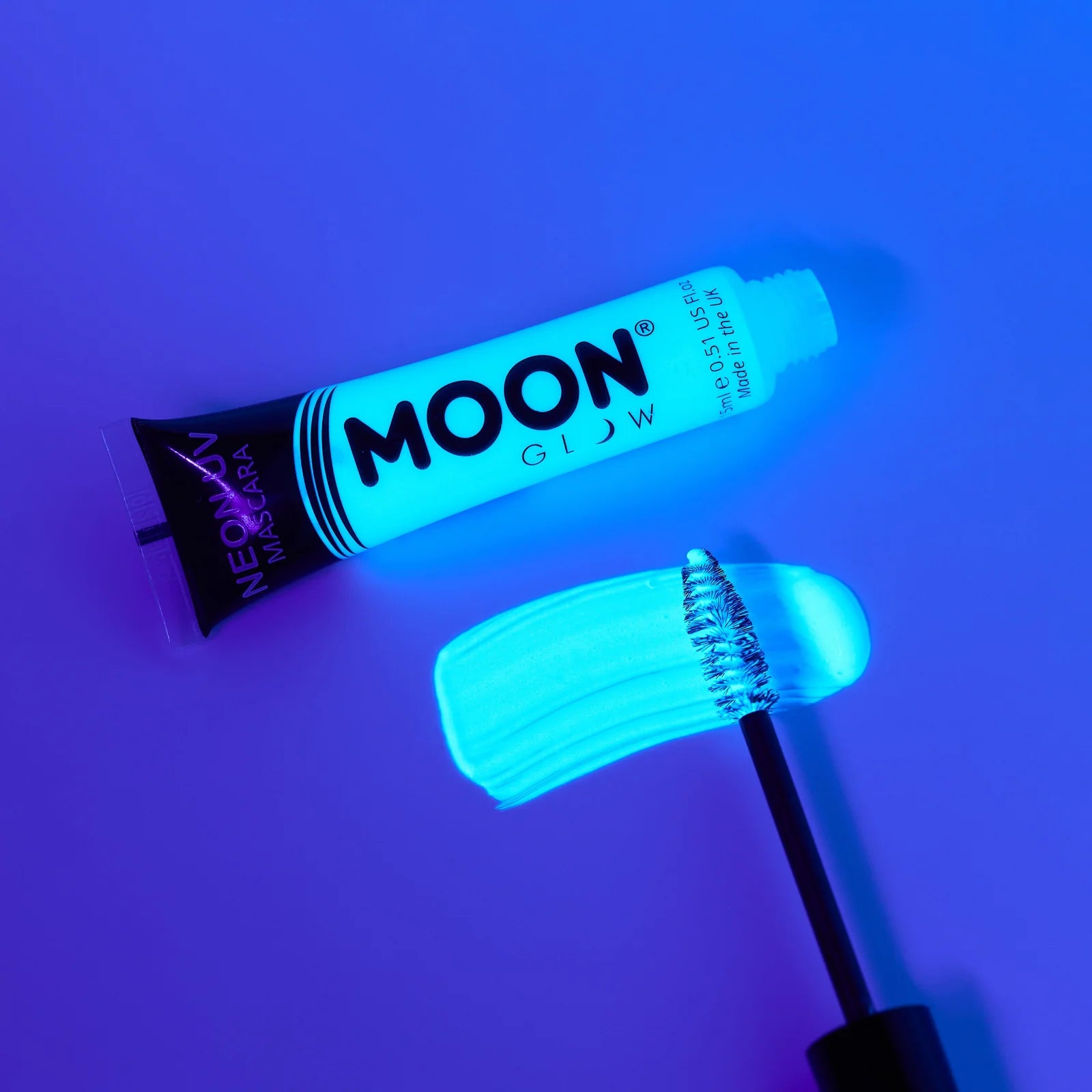 Intense Blue – Neon UV Mascara, 15mL