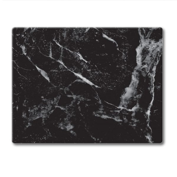 Black Marble Glass Counter Saver 10"x 8"